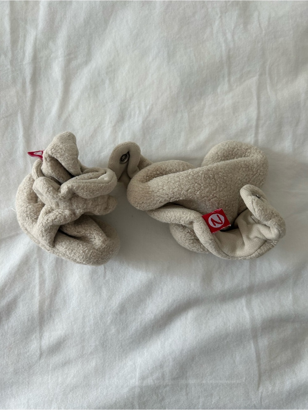 Zutano Baby Booties Beige 3 Months